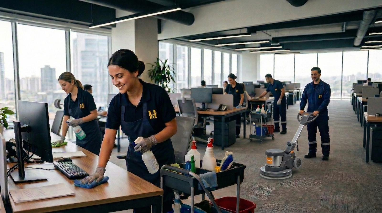 İstanbul ticari alanlar ve hukuk büroları için mesai dışı profesyonel ofis temizliği